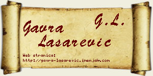 Gavra Lašarević vizit kartica